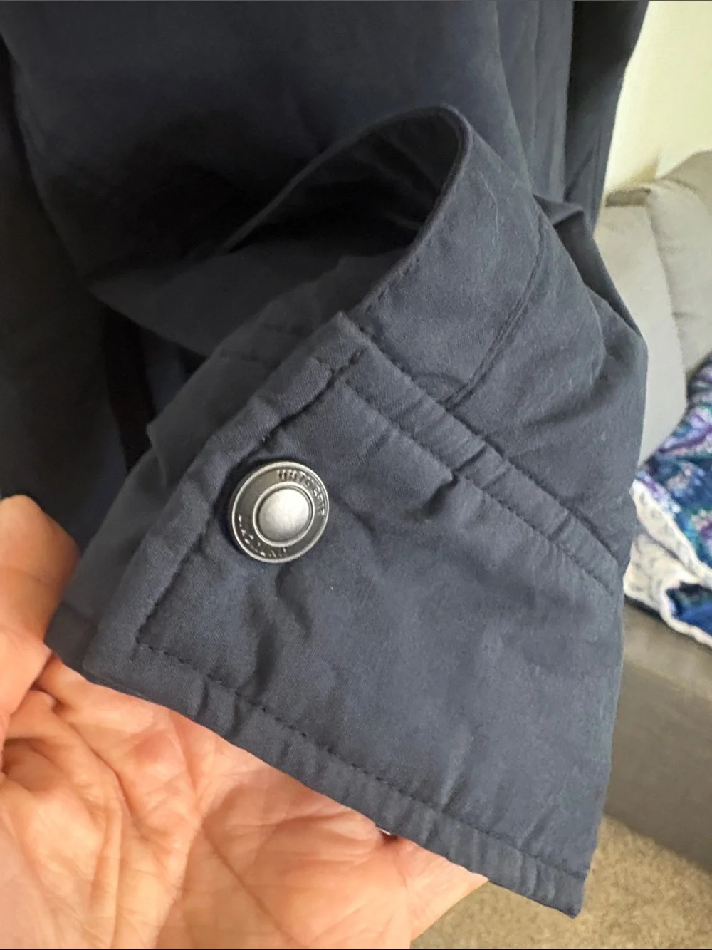 UNTUCKit Marty Quilted City Jacket Navy Blue Men’s Size Large